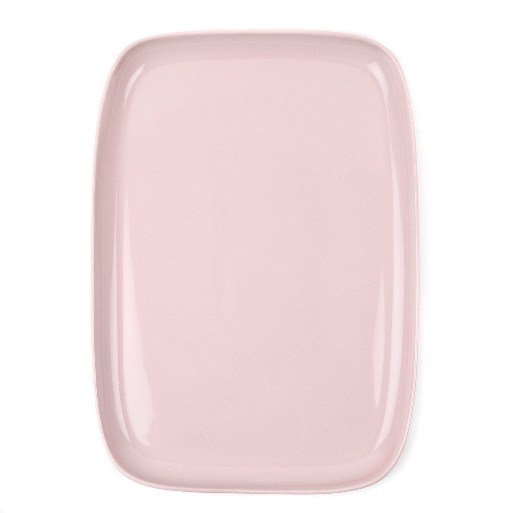 Pale Pink Large Rectangular Ceramic Platter