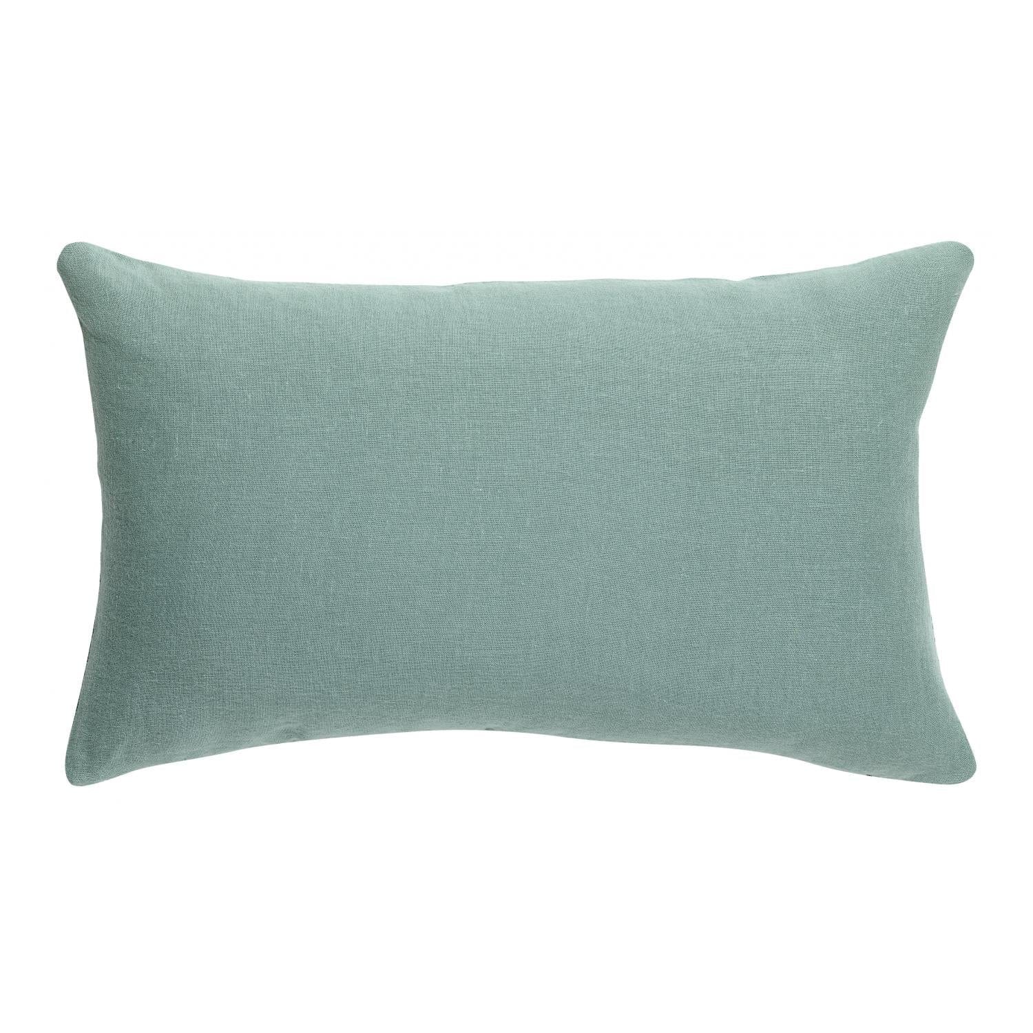 Zeff Linen Cushion 30x50, Vert de Gris