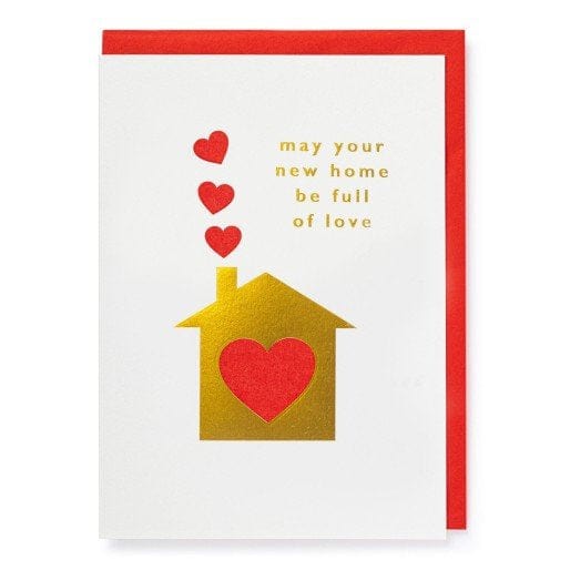 Letterpress Card New Home Love