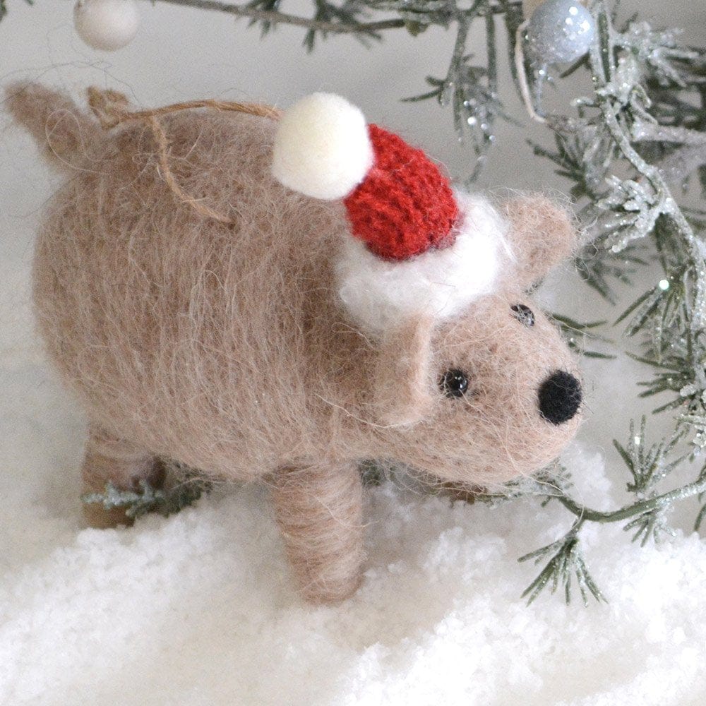 Wilma Wombat Christmas Decoration