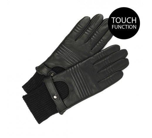 Moe Black Leather Gloves by Markberg