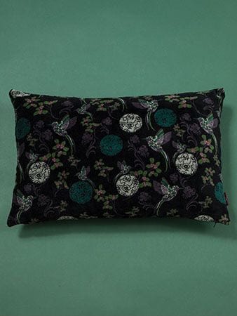 Rectangular Velvet Cushion 55x35cm Sintra Black