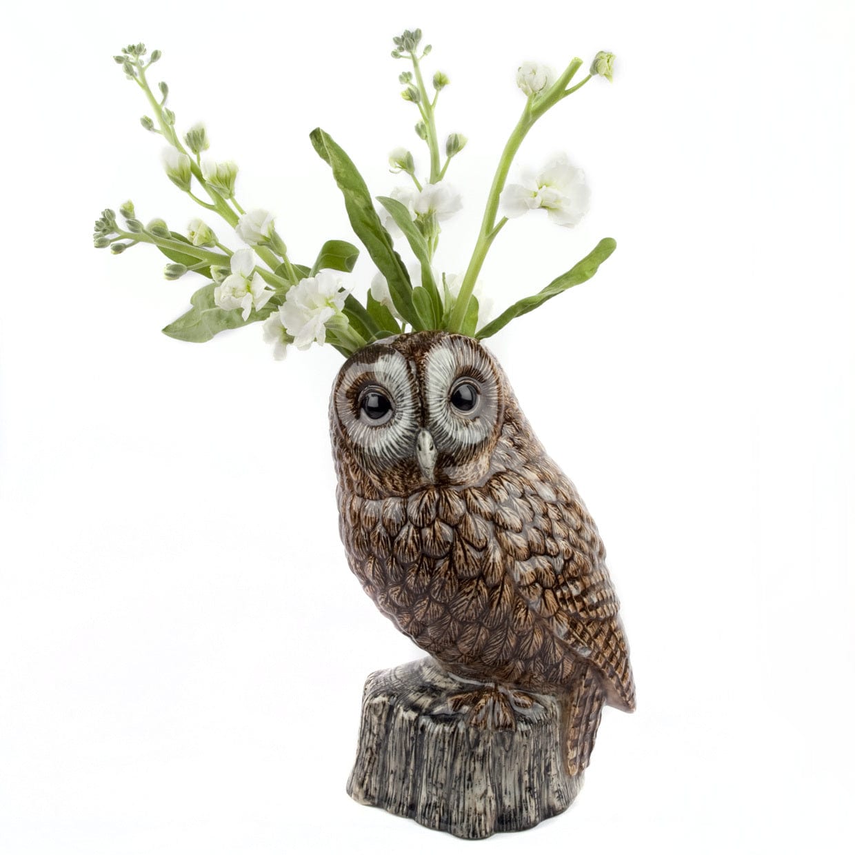 Tawny Owl Ceramic Vase