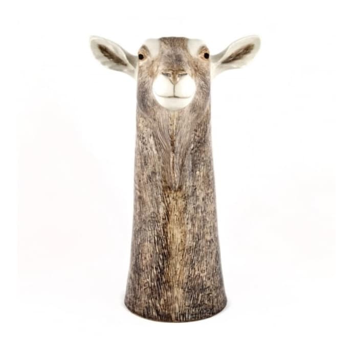 Goat Tall Ceramic Vase
