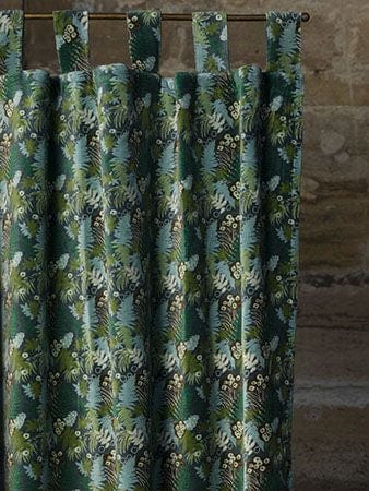 Velvet Curtain Panel 260x110cm, Fern Atlantic