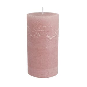 Rustic Pillar Candle 70 x 130mm Dusky Pink