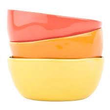 Orange Large Ceramic Dipping Bowl