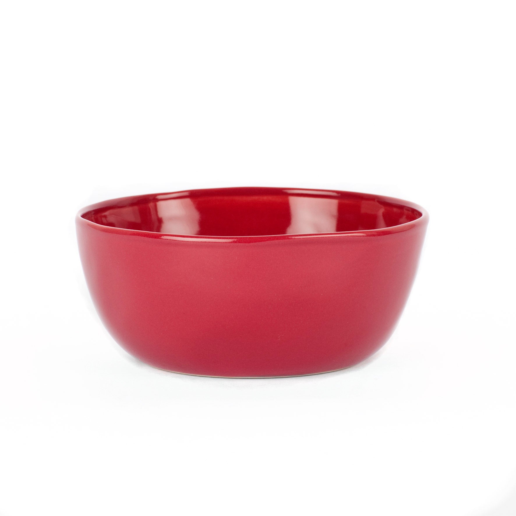 Raspberry Large Ceramic Dipping Bowl