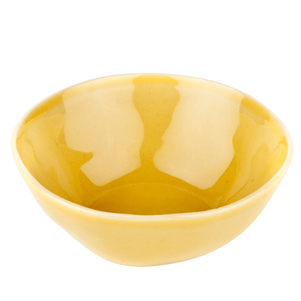 Yellow Small Ceramic Dipping Bowl