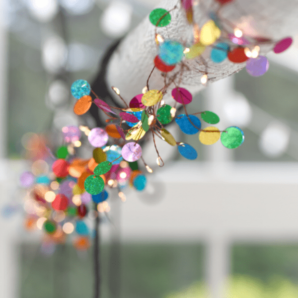 Confetti Multi Coloured Light Chain, Mains Powered