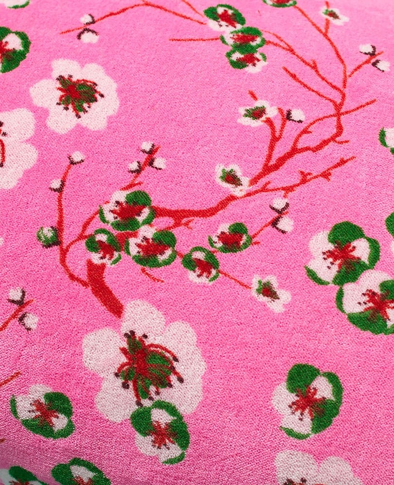 Rectangular Velvet Cushion 55x35cm, Blossom Pink