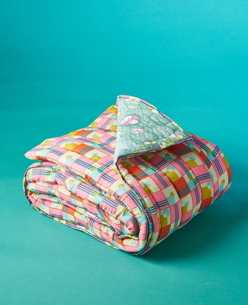 Quilted Cotton Reversible Bedspead