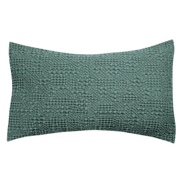 Tana 40x65 Stonewashed Cotton Cushion by Vivaraise, Vert de Gris