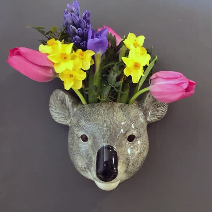 Koala Ceramic Wall Vase