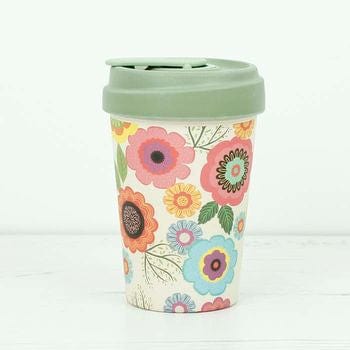 Flower Power Bamboo Go Cup