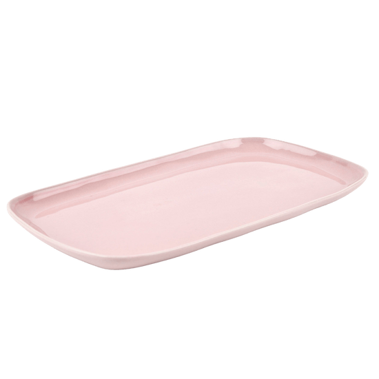Pale Pink Ceramic Antipasti Plate