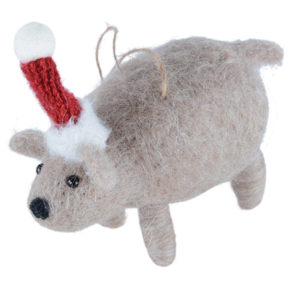 Wilma Wombat Christmas Decoration
